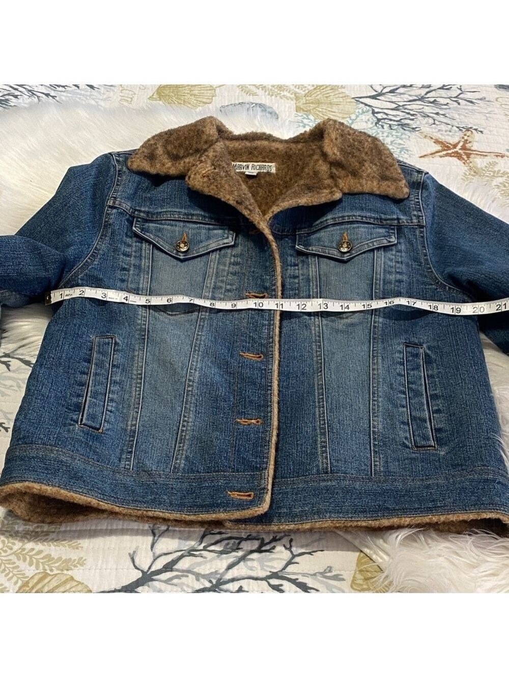 Marvin Richards Denim Jacket with Brown Lining - Picture 12 of 14